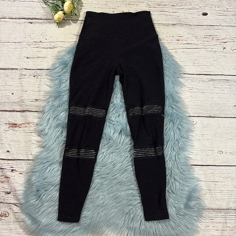 Beyond Yoga Charcoal Spacedye Paneled Leggings